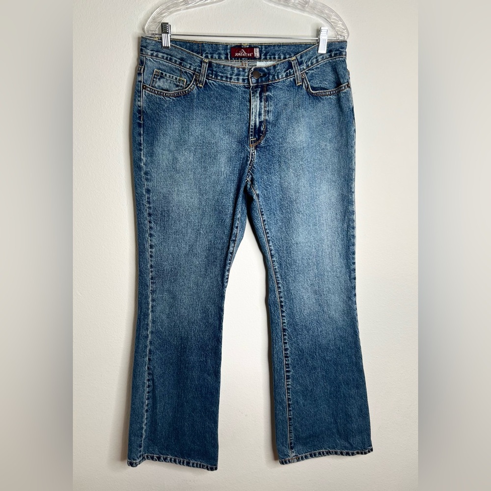 Jordache Jeans Women's Flare Legs Low Rise Denim 5 pockets Sz 15/16